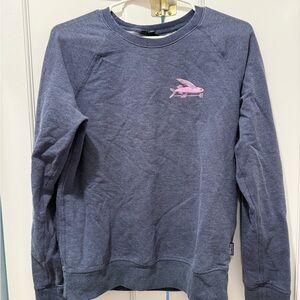 Patagonia Navy Sweatshirt with Fisherman Logo soft cotton M women’s